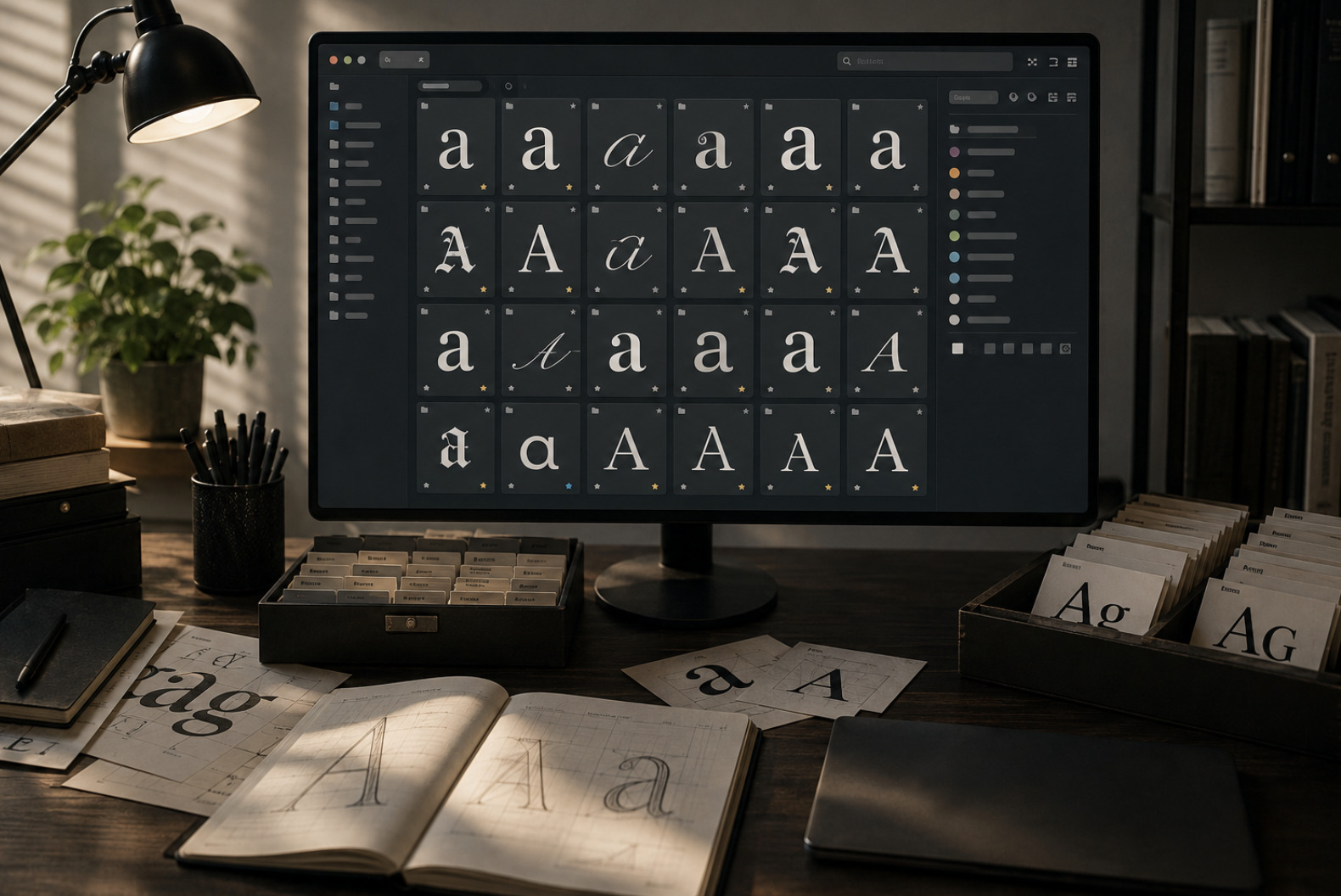 Taming a Messy Font Library With Tags and Categories